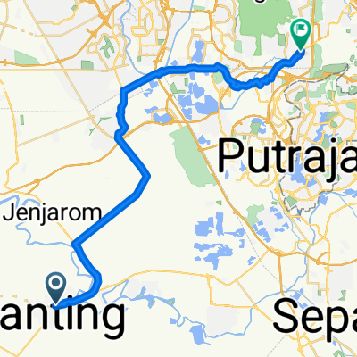 Jalan Cempaka, Banting to Jalan PP 25, Petaling