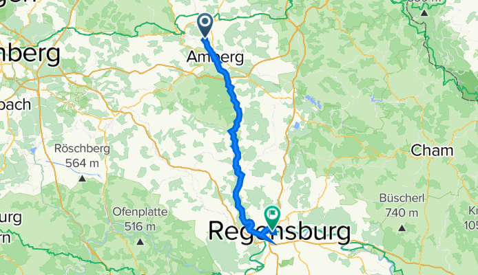 2/4 Fünf Flüsse: Amberg - Regensburg
