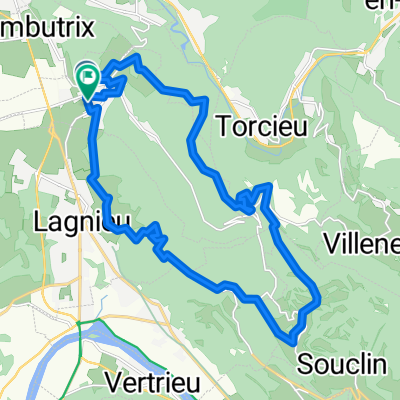 De Rue des Cattes 19, Vaux-en-Bugey à Rue des Cattes 15, Vaux-en-Bugey