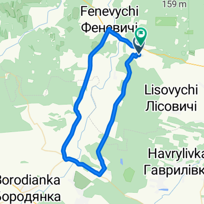 вул. Нова, Катюжанка to вулиця Київська 51, Катюжанка