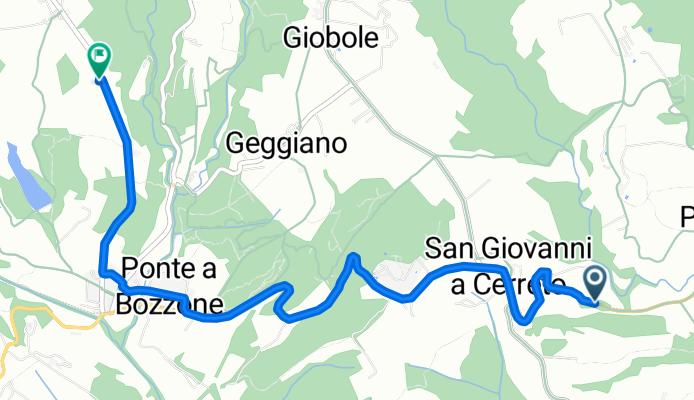 Da Strada Chiantigiana, Castelnuovo Berardenga a Località Pontignanello, Castelnuovo Berardenga