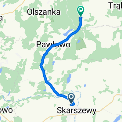 Spokojna 30, Skarszewy do Frelichowskiego ks. Stefana 1, Graniczna Wieś
