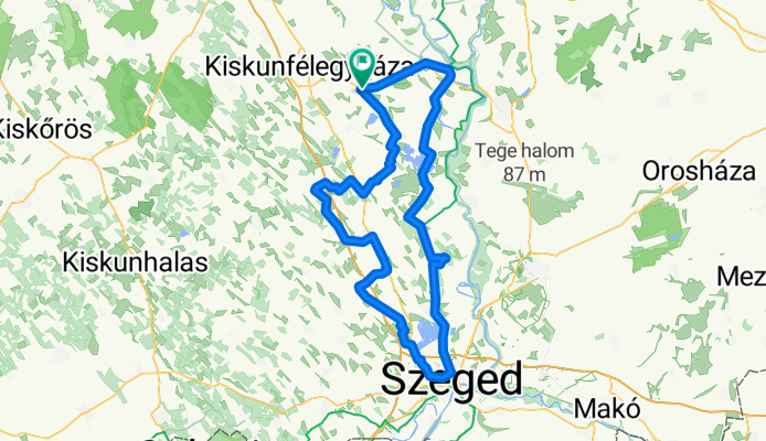 Csongrád megye - Route 1
