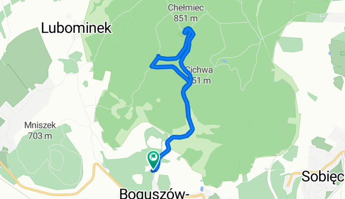 🇵🇱 Wałbrzych, 🔺 Chełmiec +851m 🗼 (7km 2h15m 250hm)