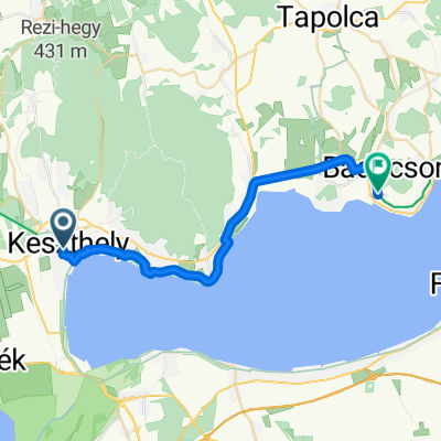 Kossuth Lajos utca 35., Keszthely do Római út 144., Badacsonytördemic