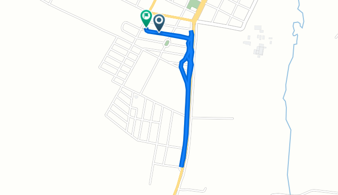 De Rua Santa Bernadete, 141–333, Nova Londrina a Rua Santa Bernadete, 142–334, Nova Londrina