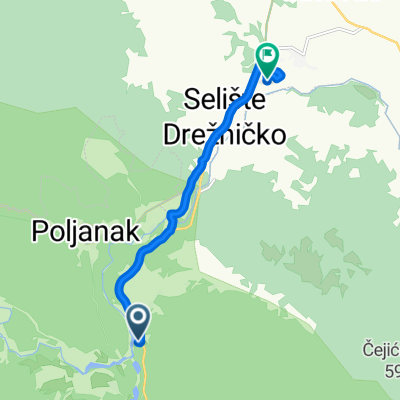 D1, Rastovača nach Kroatien, Čatrnja