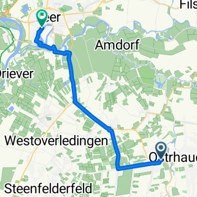 Goethestraße 13, Rhauderfehn nach Königstraße 1A, Leer