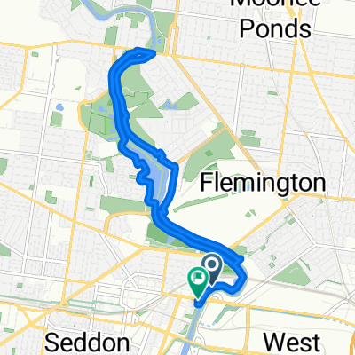 Maribyrnong River Trail, Footscray to 1 Hopkins Street, Footscray