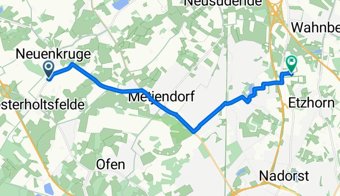 Baumschulenweg, Wiefelstede nach Steinkamp 8, Oldenburg