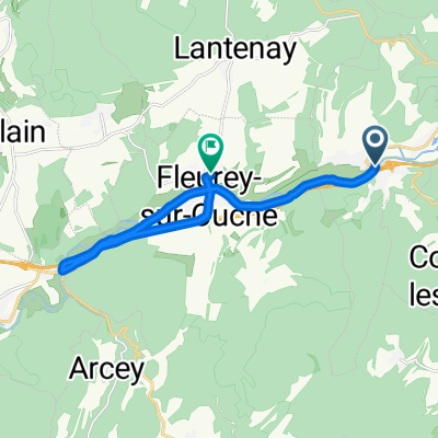 De 14 Rue des Trois Ponts, Velars-sur-Ouche à 1 Rue Saint-Jean, Fleurey-sur-Ouche