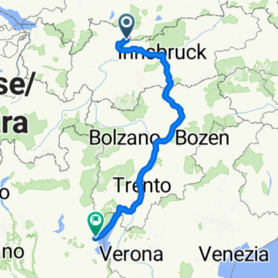 Haag 10, Ehrwald nach Piazza Zanelli 27, Salò