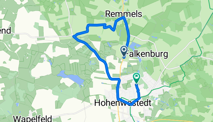 Feldscheide 1, Hohenwestedt nach Brodersenstraße 23, Hohenwestedt