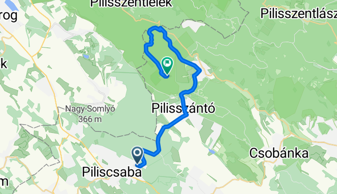 Május 1. utca 2, Piliscsaba to Unnamed Road, Pilisszentkereszt
