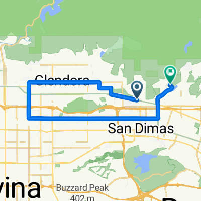 265 W Foothill Blvd, San Dimas to 2022 Terrebonne Ave, San Dimas