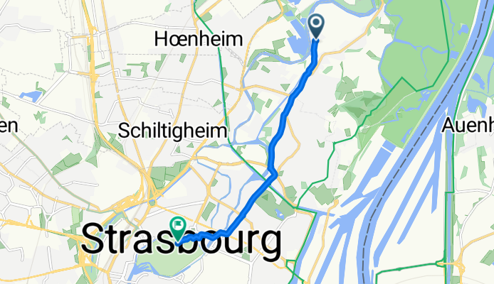 De 74 Route des Chasseurs, Strasbourg à 12 Place de Broglie, Strasbourg