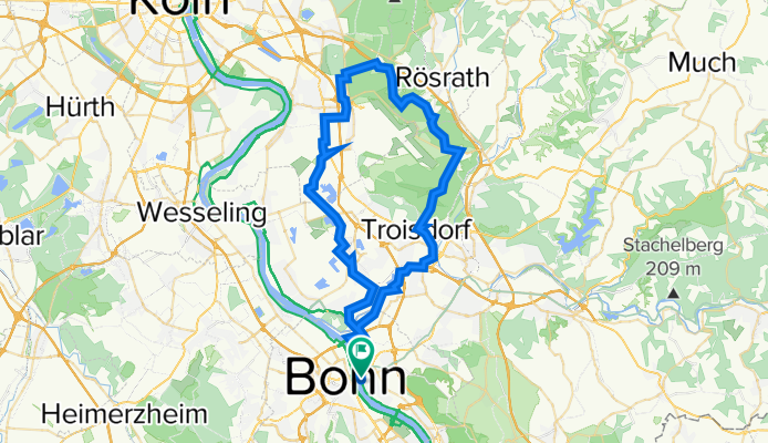 Entlang der Sieg und in die Wahner Heide