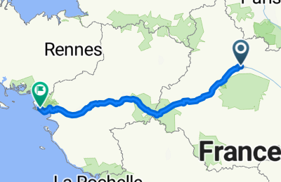 Route in der Bikemap App öffnen