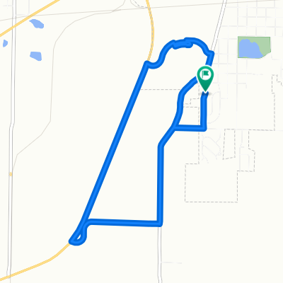 My 5 mile route for the Great Cycle Challenge of 2021