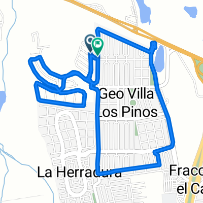 De Avenida las Garzas No. 40, Veracruz a Calle Ninguno 6 369, Fraccionamiento Geovillas Los Pinos