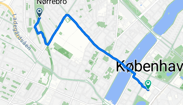 Route nach Vendersgade, Kopenhagen