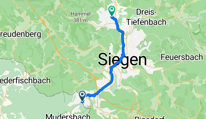 Auf der Hütte 25, Mudersbach nach Sedanstraße 4–8, Siegen