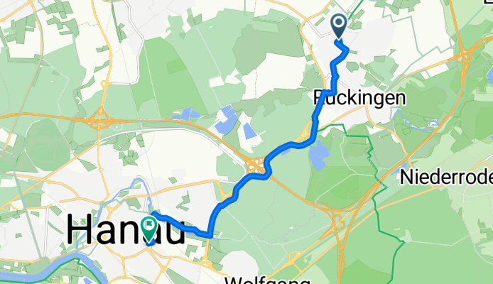 Ringstraße 4, Erlensee nach Röderstraße 2, Hanau