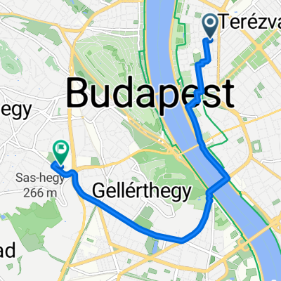 Báthory utca 20., Budapest V. kerület to Jagelló út 1., Budapest