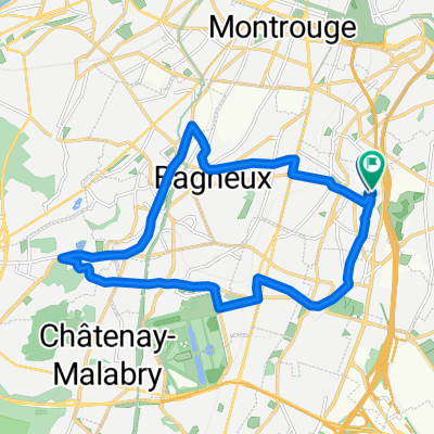 De 37 Rue des Vignes, Cachan à 4 Sentier de la Fontaine Couverte, Cachan