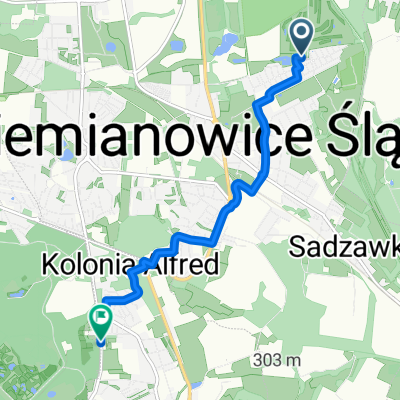 Sowia 14, Siemianowice Śląskie do Bytkowska 58, Katowice