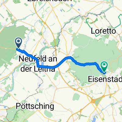 Route von Erholungszentrum 212, Haschendorf