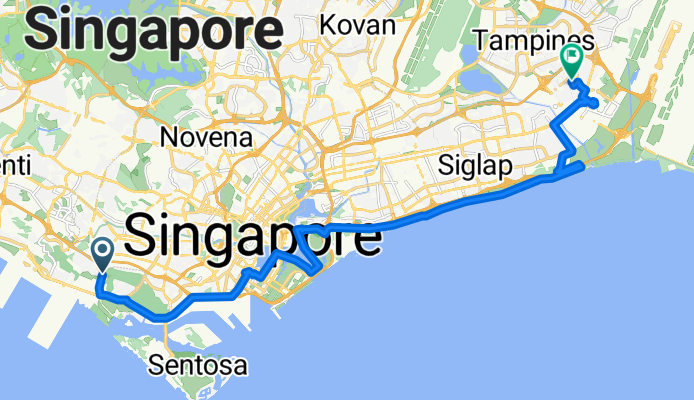 Alexandra Garden Trail, Telok Blangah to 228 Simei Street 4, Simei