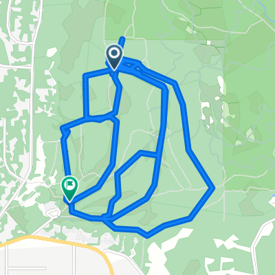 Route from Bibbulmun Track, Kalamunda