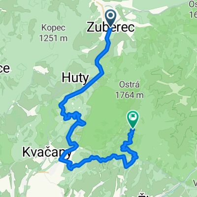 Zuberec - Bobr. Vápenica - Ch.pod Náružím