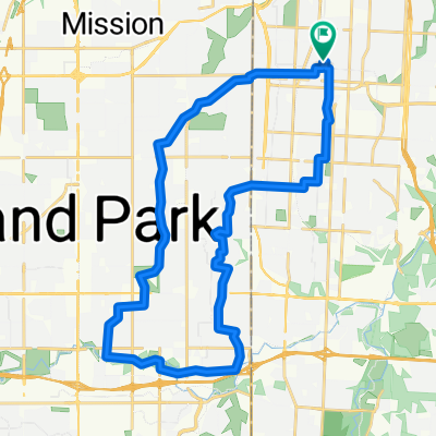 6007 Oak St, Kansas City to 6007 Oak St, Kansas City