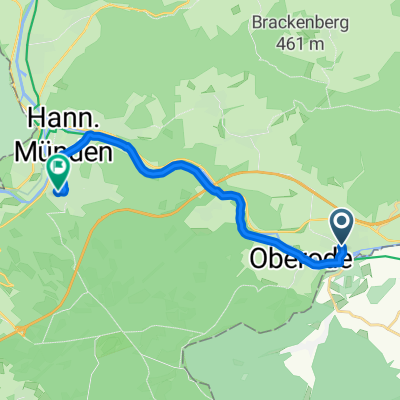 Pfuhlweg, Hann. Münden nach Fasanenweg 16, Hann. Münden