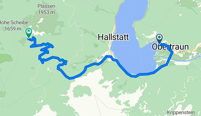 Obertraun 301, Obertraun nach Durchgangalm 33–35, Hallstatt