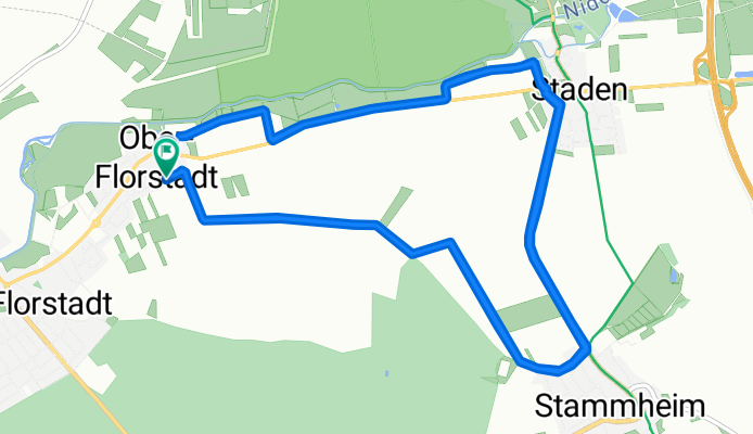 Vogelsbergstraße 28, Florstadt nach Vogelsbergstraße 23, Florstadt