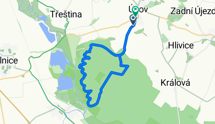 Okruh Úsov - Doubrava - Úsov - 15km