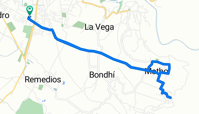 ruta de lunes  6 SEP 2021