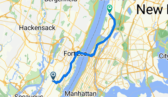 2100 91st St, North Bergen to 5800 Arlington Ave, New York