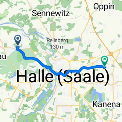 Eichelweg 4, Halle (Saale) nach Traubenweg 2, Halle (Saale)