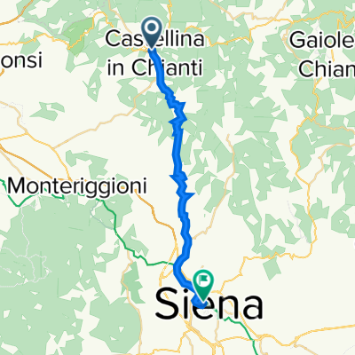 Castellina to Siena - option 2