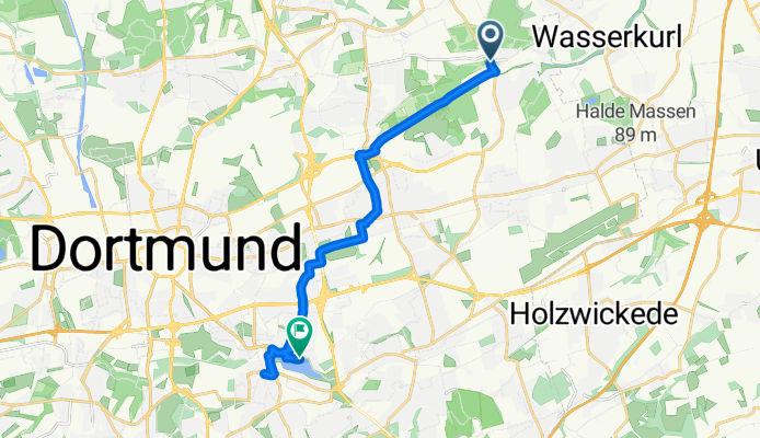 Kurler Straße 149, Dortmund nach An den Emscherauen 35, Dortmund