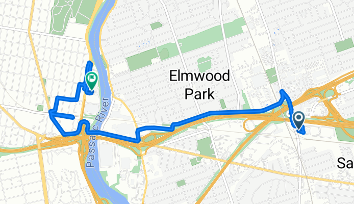 150 N Midland Ave, Saddle Brook to 265 McLean Blvd N, Paterson