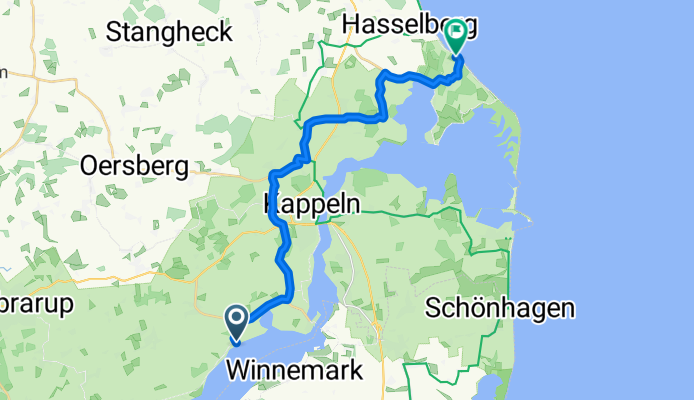 Karschau 10, Rabenkirchen-Faulück nach Oehe 1, Maasholm