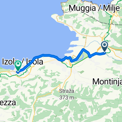 Cesta med vinogradi 44, Koper to Južna cesta 106, Izola
