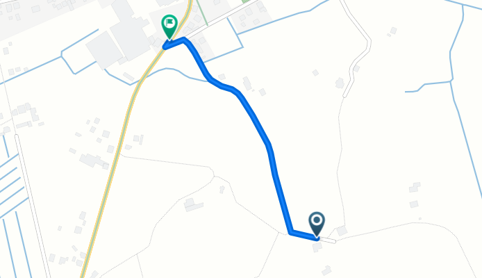 Via Corte 9, Cerreto Guidi naar Via Francesca Nord 7, Stabbia