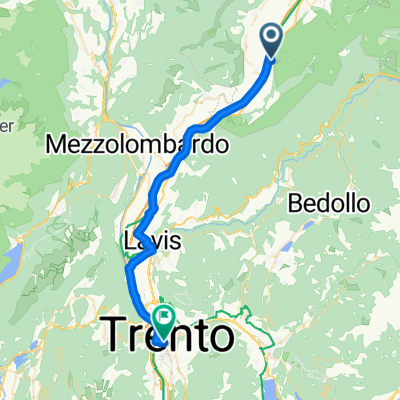 Via Nazionale 19, Laghetti nach Via al Torrione 13, Trento