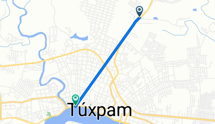 De A Tamiahua 20, Túxpam de Rodríguez Cano a Carretera Federal 180 57, Túxpam de Rodríguez Cano